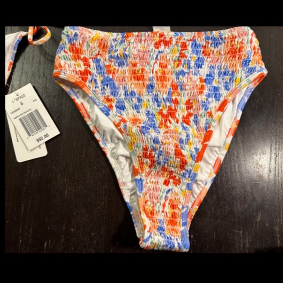 L*Space 3pc Bikini Set Marley Top Aubree & Barlette Bottoms Forever Flowers Sz S - Picture 6 of 15